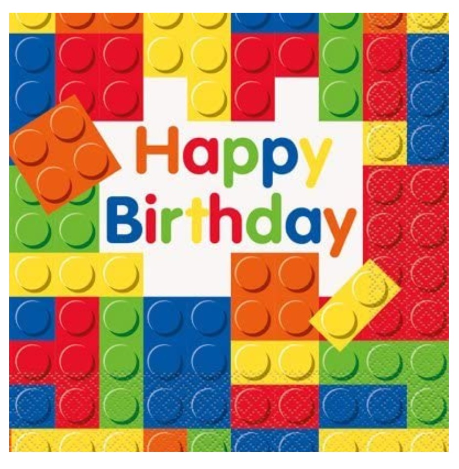 Colorful Building Blocks Party Pack for 16 Guests – QrateShop